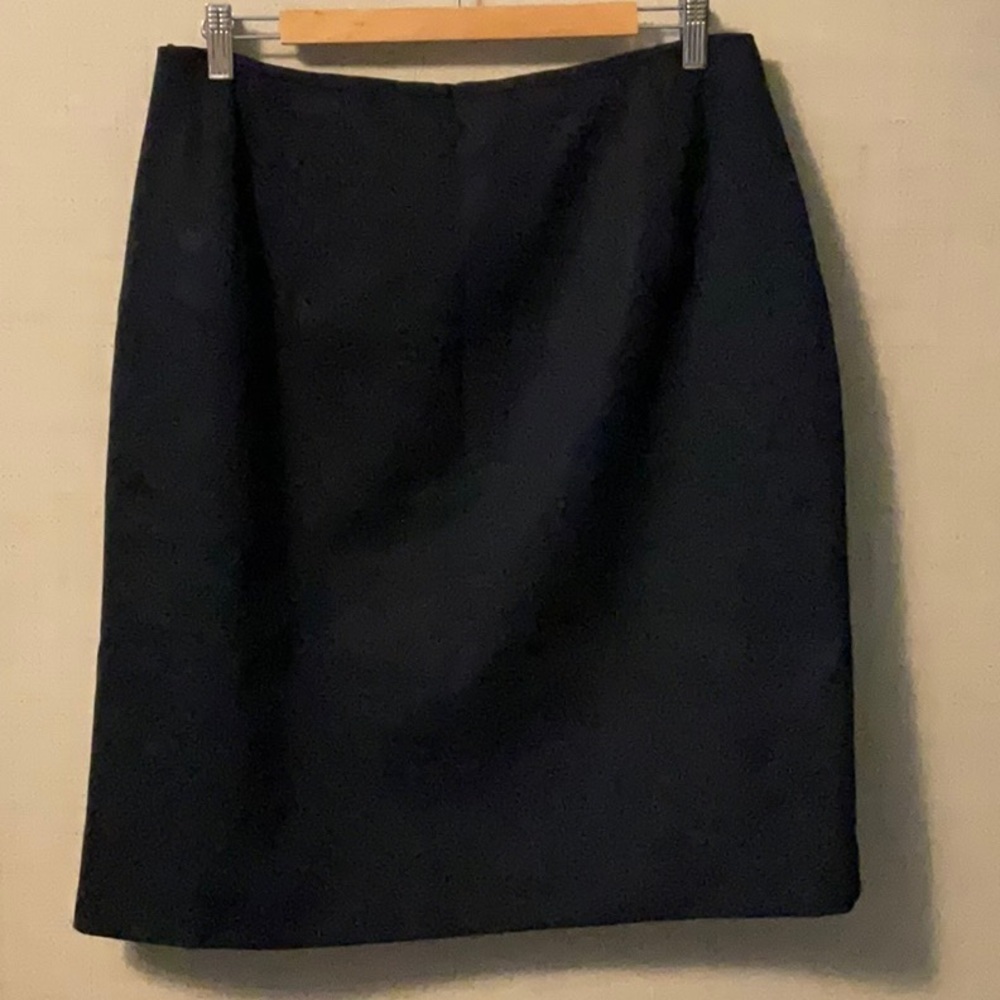 Black Knee-Length Pencil Skirt for Work